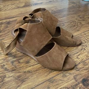 NWOT Able wedge tie-back sandals